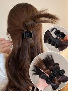 1 PC Messy Bun Claw Clip Hair Bun Women Extension Bun Claw Clip Ponytail Wig, Stylowy wysoki kucyk dodaje objętości, uniwersalny dodatek do włosów na każdą okazję