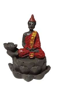 Buddha  Lotus Flower Incense Burner 12cm - Xem 2
