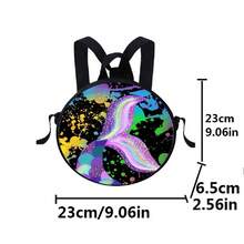 美人鱼背包，卡通风格，可爱圆形斜挎包，时尚背包，便携露营包，时尚休闲包，圣诞节，感恩节，秋季旅行，冬季钱包礼物，节日，电脑，运动包，圣诞礼物，圣诞快乐，男士包，男士包，旅行包，大学包，学校包，大学生，书包，大容量，多功能，时尚，实用，男士礼物，度假，趣味礼物，男士礼物 - 彩色 - 查看 8