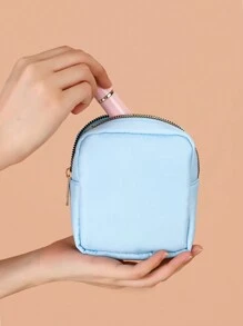 1 件个性化图像定制迷你可爱休闲便携式迷你包小众耳机零钱包轻质尼龙多功能拉链化妆包礼品，波西米亚风 - 彩色 - 查看 13