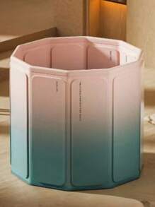 1pc Home Use No-Installation Foldable Portable Storage Soaking Tub, Small Bathtub, Bathing Bucket, Sit Tub Bathroom Decor Summer Bathroom Accessories Back To School