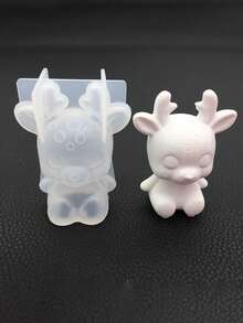 小立方体几何蜡烛模具香薰蜡烛硅胶模具 - 彩色 - 查看 1