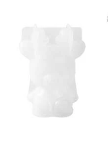 小立方体几何蜡烛模具香薰蜡烛硅胶模具 - 彩色 - 查看 3