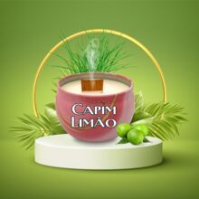 Scented Candle Luxury Container 130g Various Fragrances | Wooden Wick - CAPIM LIMÃO - 查看 5
