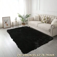 D35 High Resilience Foam Upgraded Black Carpet, Room Decoration Carpet For Living Room, Bedroom, Large Rug Mat