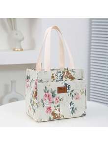 Túi đựng đồ ăn trưa họa tiết hoa thẩm mỹ, Túi đựng đồ ăn Bento dung tích lớn cách nhiệt, Túi đựng đồ giữ nhiệt cho trường học, công việc, du lịch & dã ngoại Phụ kiện bãi biển ngoài trời Đồ dùng thiết yếu cho gia đình Đồ dùng học tập trở lại trường Túi đựng đồ đi làm Túi cắm trại Hoạt hình nhỏ cho phụ nữ Trẻ em Phụ nữ Con trai Con gái - Nhiều màu - Xem 12