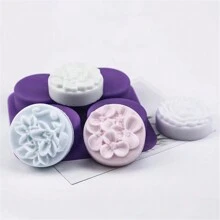 160g Thick Handmade Soap Silicone Mold, Heat-Resistant, Easy Demold, Suitable For Handmade Soap, Candle, Resin Crafts, Cold Process Soap Molds - Purple - View 6