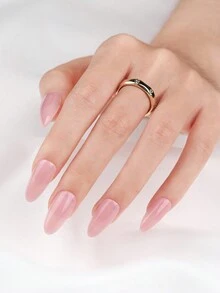 30 chiếc móng tay hình quả hạnh nhân ngắn đơn giản, móng tay giả, móng tay giả, móng tay giả, bộ làm móng tay, có thể tháo rời, phủ toàn bộ, lâu trôi, bao gồm 1 tờ keo dán và 1 dũa nhỏ, hoàn hảo để sử dụng hàng ngày - Nhiều màu - Xem 3