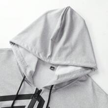 New American Style 2pcs Hooded Sports Casual Tracksuit Set For Spring Autumn