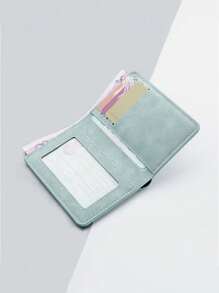 休闲时尚迷你超薄多功能钱包驾驶证PU皮套多卡位身份证夹圣诞礼物感恩节复古礼物男士钱包钱夹小钱包男士钱包真皮 - 彩色 - 查看 8