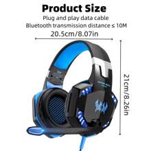 G2000 Gaming Headset-Surround Stereo Gaming Headphones With Noise Cancelling Mic, LED Lights & Soft Memory Earmuffs - Nhiều màu - Xem 7