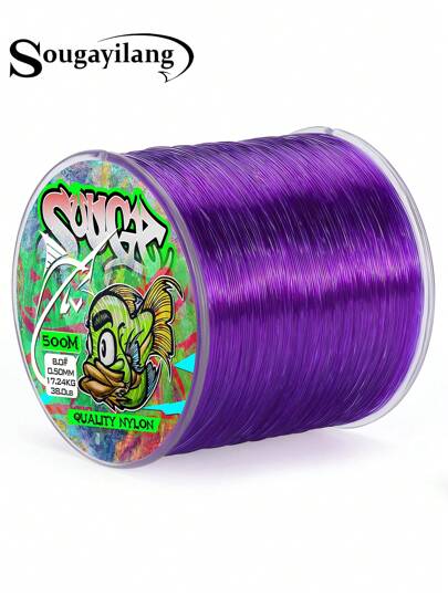 SOUGAYILANG 500m Nylon Fishing Line 7-38LB 0.14mm-0.5mm Super Strong Fluorocarbon Monofilament Quality Nylon Line For Carp Fish Wire Fishing