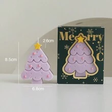 Bougie parfumée en forme d'arbre de Noël, coffret cadeau de bougie d'aromathérapie, décor de table pour cadeaux de fête - Multicolore - Voir 14