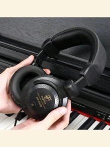 Professional Studio Recording Headphones Audio Headset Wired 3.5mm Hifi Monitor Headphones For Computer Music DJ - Black - View 8