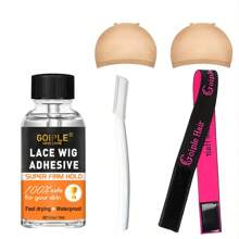 Pegamento súper fuerte para pelucas GOIPLE, adhesivo impermeable para pelucas frontales de encaje, agente de unión invisible, pegamento transparente para pelucas de secado rápido - Pegamento para peluca - Ver 16