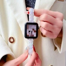 2-Pcs Apple Watch Apple Watch Strap Iwatch9 Magic Laser Small Waist 12mm Slimming Strap - Multicolor - View 8