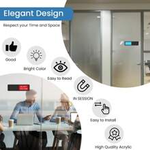 STLEKAN Do Not Disturb Welcome Please Knock Sign, Privacy Sign For Home Office Hotles Hospital Conference Room, Slider Door Sign - Multicolor - View 8