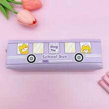 1 hộp bút chì xe buýt hoạt hình, hộp bút chì cao cấp cho học sinh tiểu học, hộp bút chì cực kỳ hấp dẫn, hộp bút chì động vật nhỏ dễ thương, túi thủ công thời trang văn phòng phẩm đơn giản cho cả nam và nữ, bút chì gel, bút bi, thước dây, gọt bút chì, hộp đựng văn phòng phẩm khác nhau, quà tặng ngày lễ - Nhiều màu - Xem 11