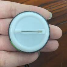 1pc 4.4cm/1.73inch Funny Alien Cat Print Pin Badge/Brooch, Button Pin, Suitable For Attaching To Clothes, Bags, Backpacks, Fun Gift For Friends And Family