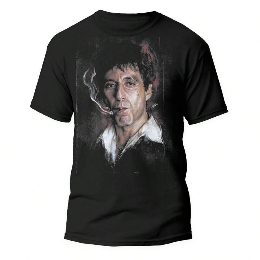 Playera, Películas Icónico, El Rostro De Tony - Negro - Ver 1