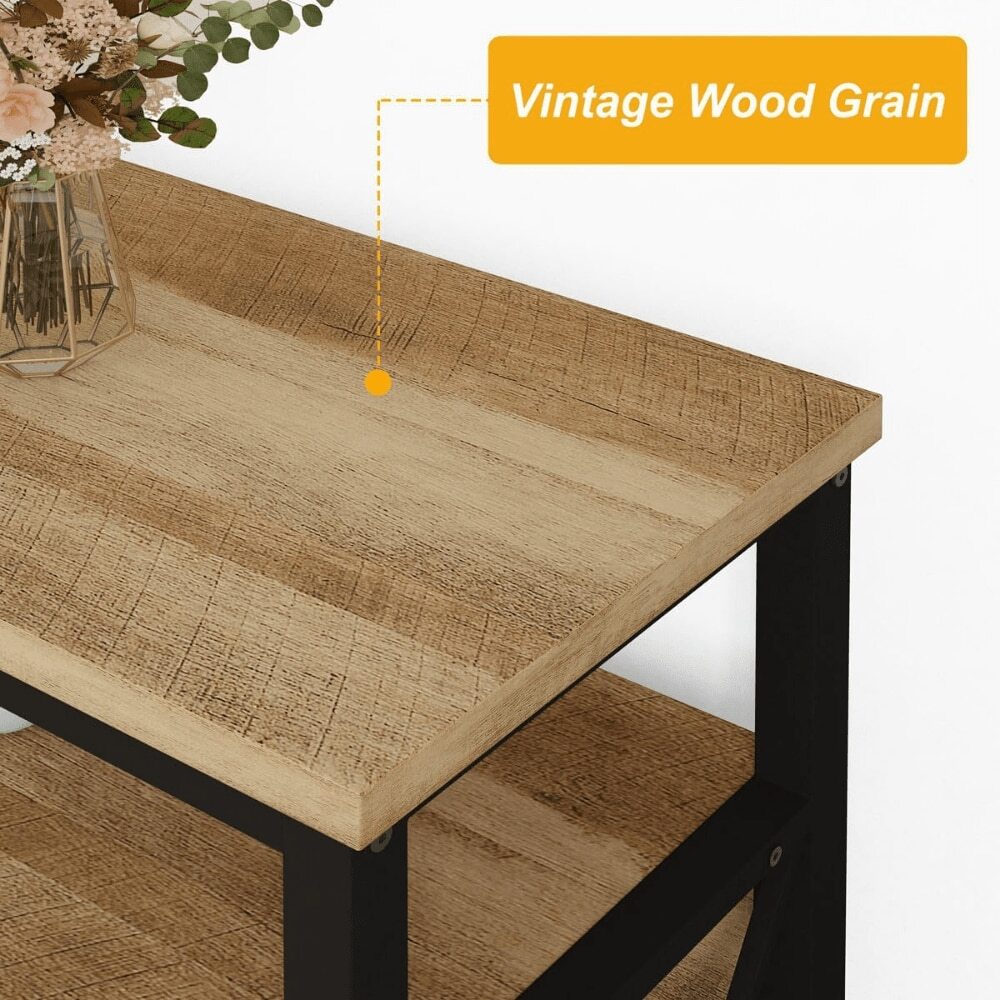 Tall TV Stand For TVs Up To 65 Inch, Industrial Entertainment Center