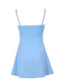 Women Short Dresses - Green - View 9