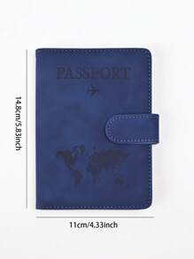 1/2pcs Fashion PU Leather Passport Covers Portable Passport Holder Flight Ticket Clip ID Holder Travel Organizer For Travel And Flight For Men And Women Passport Case Travel Accessories