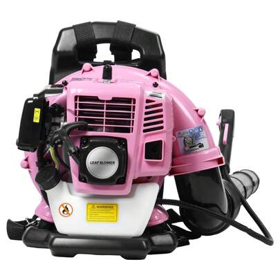 Leaf Blower, 52CC 2-Stroke Backpack Gas Leaf Blower, Gas Blower, Up To 550 CFM, Powerful Clearing, For Lawn Care Yard Dust Debris (Pink)