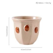 Cốc sứ Espresso 180ml có họa tiết hạt cà phê, mỗi cốc có màu sắc rực rỡ, thiết kế cầm tay để vẽ Latte Art, hoàn hảo cho quán cà phê và phòng trà - Nhiều màu - Xem 14