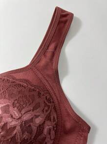 3 peças Conjunto de Sutiãs com Design de Fechamento Frontal, Lingerie Feminina Macia, Confortável e Respirável
