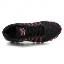 Women's Casual Sneakers Lightweight Comfortable For Everyday Walking Training Gym - 黑色 - 查看 5