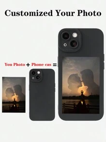 1个定制柔软时尚透明手机壳，可个性化定制生活风景、家人、宝宝、朋友照片，兼容 11 12 13 14 15 16 Pro Max、A55 A54 A53 A14、S25 S24 S23、2025手机壳 - 彩色 - 查看 6