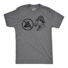 Mens Funny T Shirts No It Sherlock Sarcastic Graphic Novelty Tee For Men Mens Funny T Shirts Cool Tees Soft Stylish Casual Menswear - Dark Heather Grey - View 1