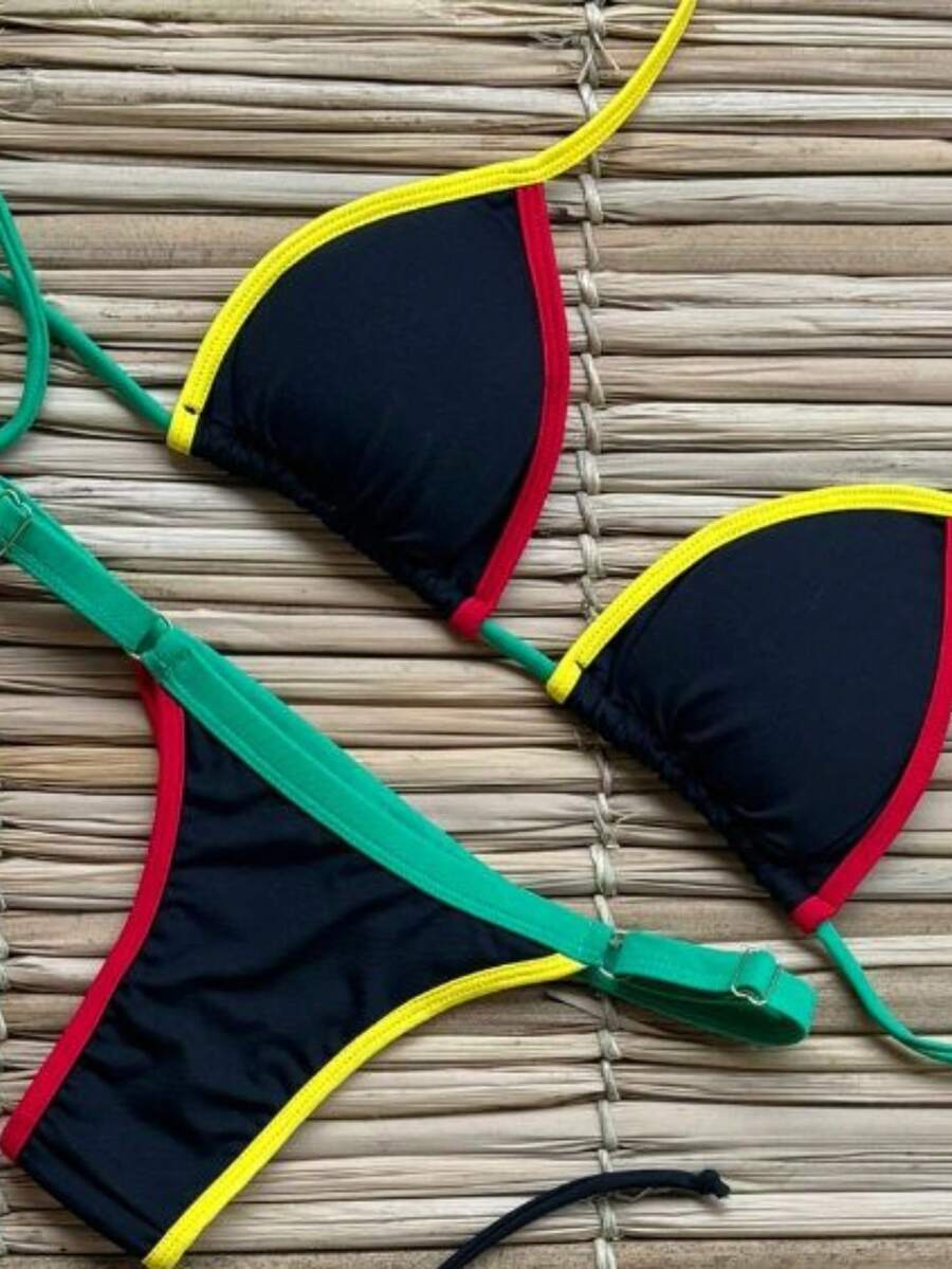 Polyamide Bikini With Lined Cups - S, M, L, XL - màu đen - Xem 1