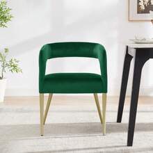 Flannelette Material Single Leisure Chair ,Comfortable Cushioned Single Leisure Chair,Chair Backrest Hoow Wih Armrests,Sutable For Living Rooms,Bedrooms And Dining Rooms:The Chair Is Sized To Fit Into Any Space And Provides The Support And Comfort You Need To Read, Rest Or Work For Short Periods. And It Is Also Very Convenient When Handling And Moving, And Can Adjust Its Position Without Effort To Adapt To Different Use Scenarios - 墨綠色 - 查看 5