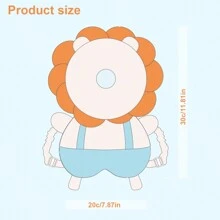 1pc Baby Toddler Anti-Fall Head Protection Pad, Breathable Infant Walking Cap Head Protection Pillow