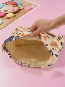 1 túi đựng đồ vệ sinh cá nhân in hình thỏ cô gái người tuyết hoạt hình, túi đựng đồ du lịch cho bãi biển, hồ bơi, đồ bơi, du lịch, đựng mỹ phẩm, đồ trang điểm, cọ, chăm sóc da, điện thoại, tiền xu, đồ dùng nhỏ, thích hợp cho gia đình, quà tặng, ngày lễ, Halloween, Giáng sinh, sử dụng đa năng cho thanh thiếu niên, trường học, đồ trang điểm, đồ đựng trong phòng tắm - Nhiều màu - Xem 6