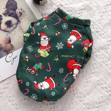 1 件狗狗圣诞衬衫宠物圣诞服装狗狗运动衫狗狗外出圣诞服装（XXL） - 酒紅色 - 查看 7