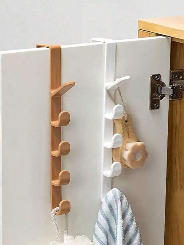 2 pezzi di ganci appendiabiti senza foratura per armadi, guardaroba o armadi delle camere da letto, ganci da appendere sopra il letto per vestiti
