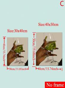 1/3 piezas de pósteres de estilo bohemio para mujeres con diseños de labios, arte de uñas, ropa verde, mujeres con joyas doradas, obras de arte decorativas para la sala de estar, materiales de decoración para el hogar, regalos ideales, sin marco - Multicolor - Ver 9