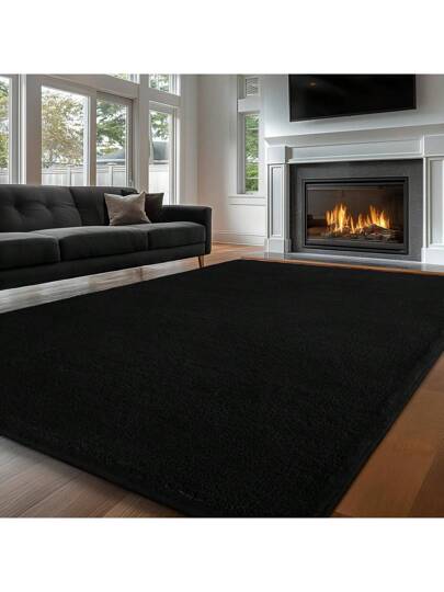 Short Pile Effen Tapijt Living Room Washable Zachte Non Slip Children's Girl Boy Bedroom Carpets Area Fluffy Mat