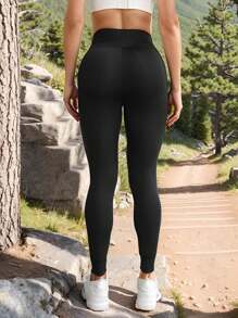 Antrenament de vară 1 buc Pantaloni skinny cu șnur pentru femei, cu talie înaltă, dungi laterale, potriviti pentru ocazional zilnic, fitness și sport