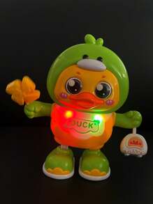 1pc Kid's Electronic Musical Duckling Toy, Singing, Dancing, Lighting-Up, Birthday Gift For Babies, Halloween And Christmas Present For Boys & Girls