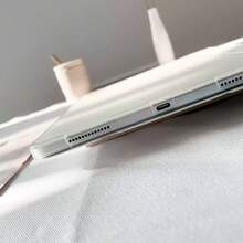 Ốp lưng gương gập ba họa tiết bướm - Ốp bảo vệ có gương Acrylic, tương thích với IPad 10.2/Air4/5/Pro11/10/10.9/9.7, thiết kế hai trong một, phụ kiện bền và thời trang cho mục đích sử dụng hàng ngày - Đen và trắng - Xem 6