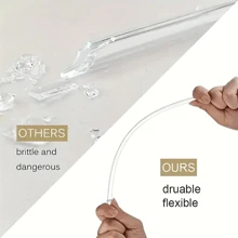 10 confezioni di cannucce di plastica riutilizzabili, chiare e trasparenti, con spazzolino per bicchieri da 20 oz e 30 oz
