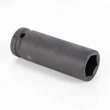 WUPYI Juego de llaves de vaso de 16 piezas, tuercas para vehículos, tuercas de impacto largas, 1/2"