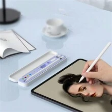 存储笔盒兼容 Apple Pencil 兼容 Pencil 2 1 便携式学习工具带有内置笔尖存储（不含笔） - 紫色 - 查看 2