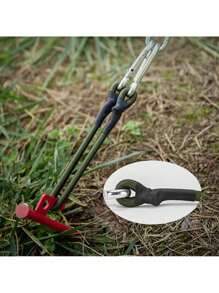 2 Packs Elastic Bungee Cord With Aluminum Alloy Carabiner Clips, Multipurpose Stretch Rope For Camping, Tent Fastening, Clothesline, Luggage Securement - Shock Cord For Outdoor Hiking And Travel Accessories