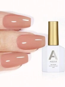 1pc15ml Naked Pink 49Models Gel Nail Polish, Soak Off Gel Nail Polish ,Long-Lasting And LED/UV Lamp Quick-Drying, For Home Salon Nail Art DIY - 藕粉色 - 查看 2