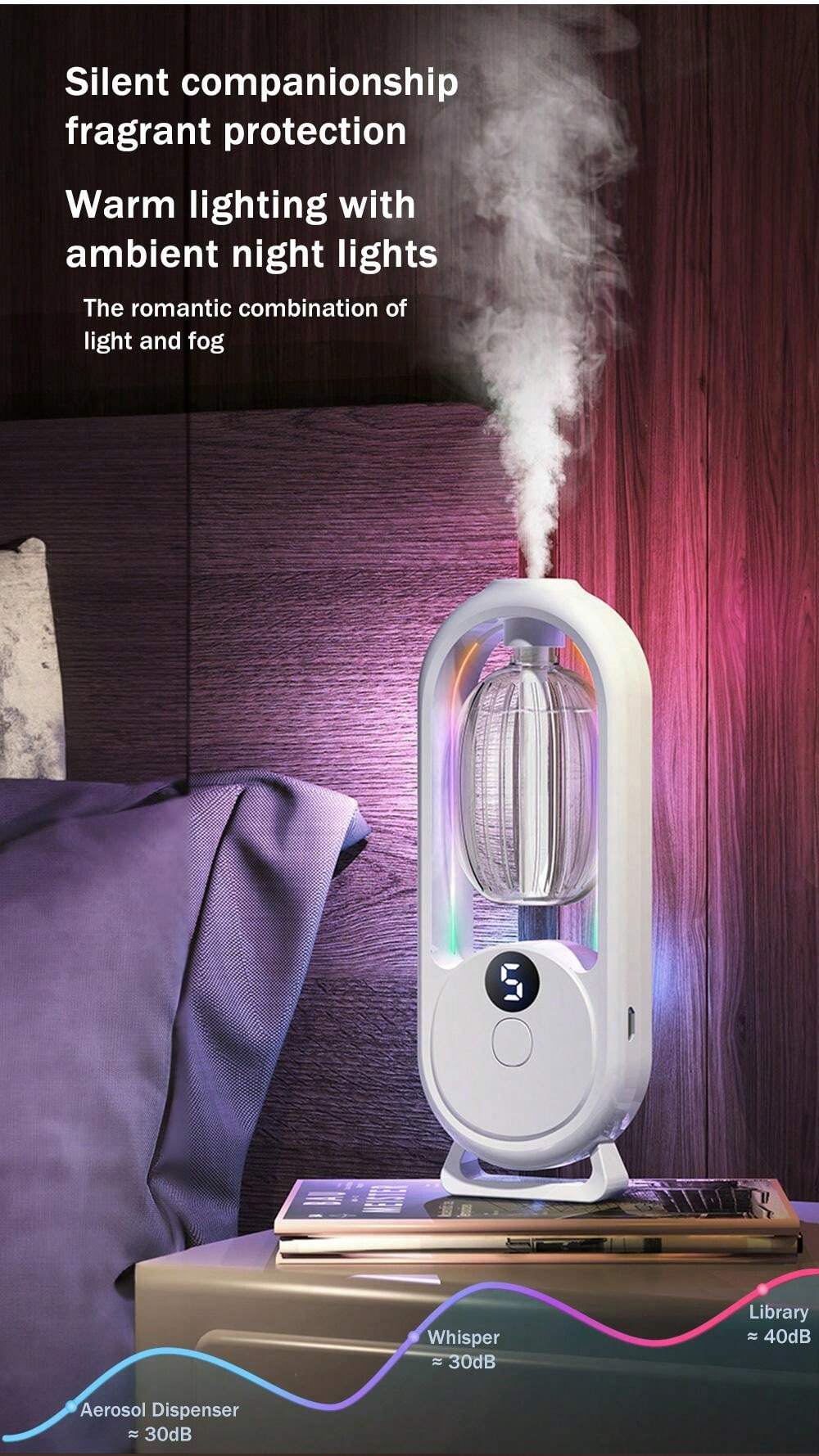 Nebulizzatore Per Terrario 4L Con Regolazione Della Nebbia – Umidificatore Per Rettili E Anfibi, Silenzioso, Con Tubo Flessibile Da 120 Cm